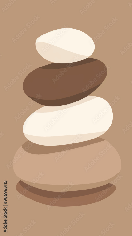 Balanced stones abstract art