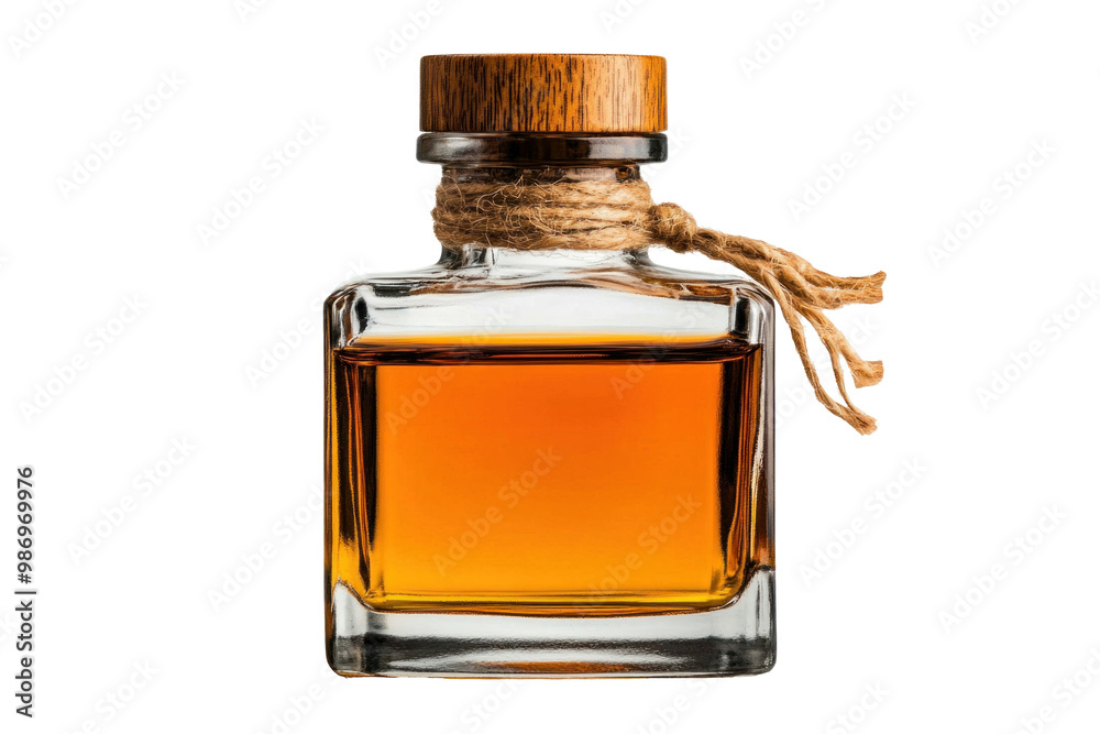 A bottle of vinegar, isolate on transparent background