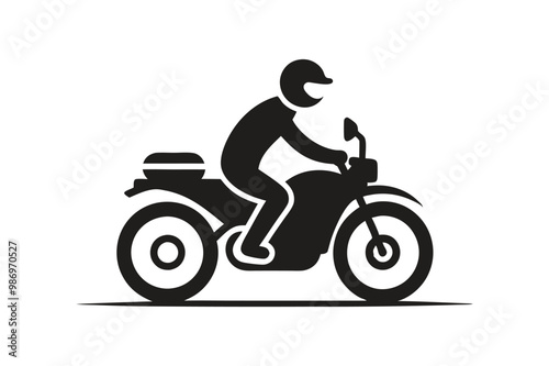 Motorcycle silhouette vector artwork