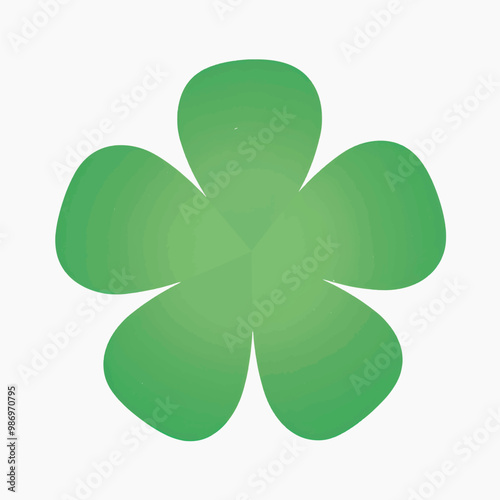 Green four-leaf clover illustration