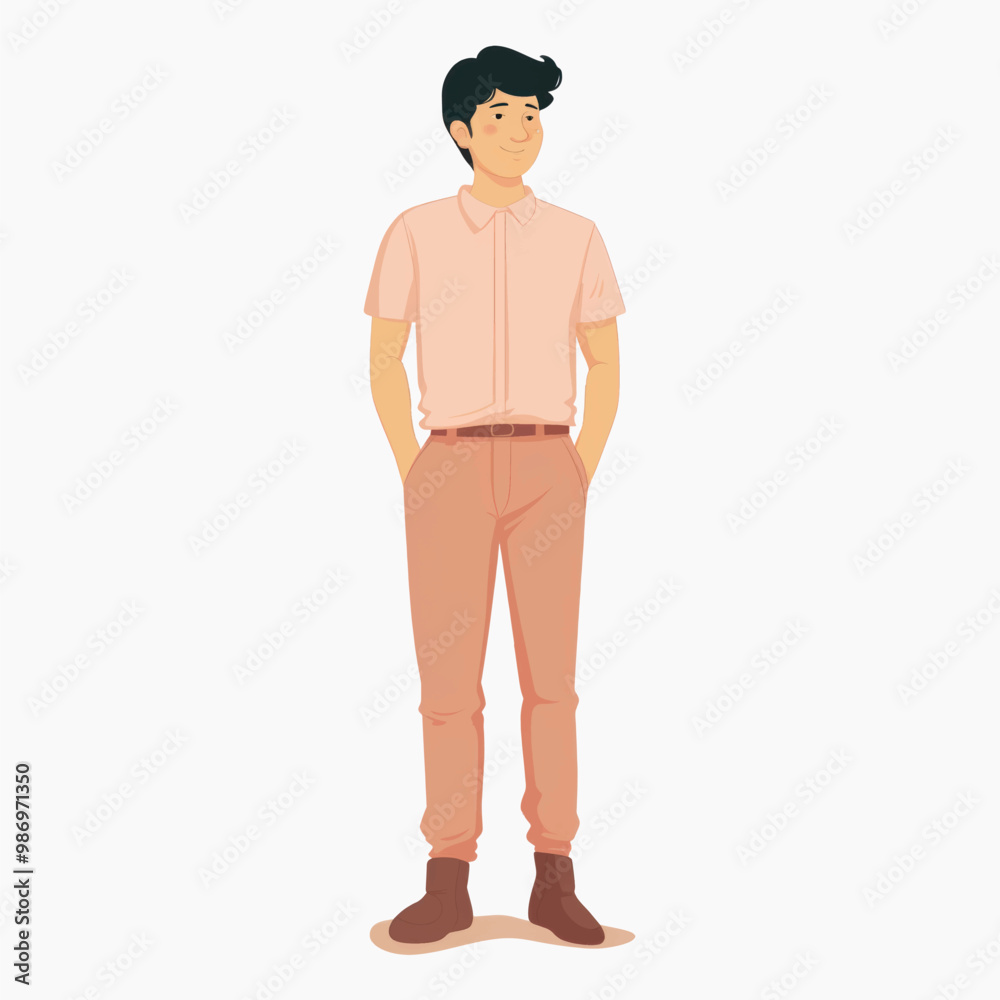 Smiling man in casual attire Smiling man in casual attire
