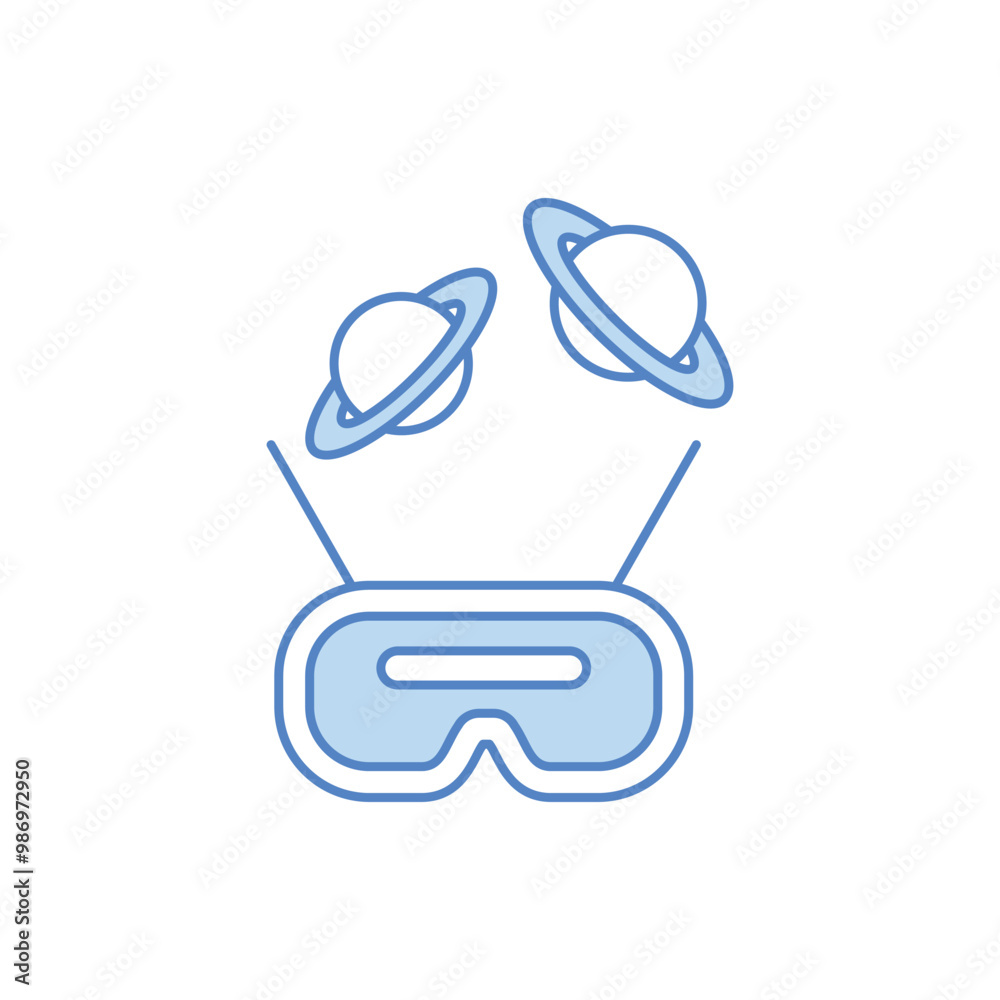 VR Universe vector icon VR Universe vector icon