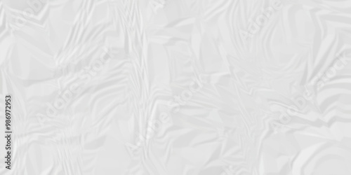 Empty white abstract crumple rough page blank canvas wrinkle paper texture.