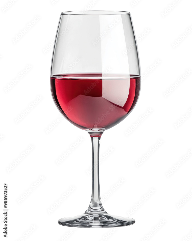 A wine glass with red wine, isolate on transparent background A wine glass with red wine, isolate on transparent background
