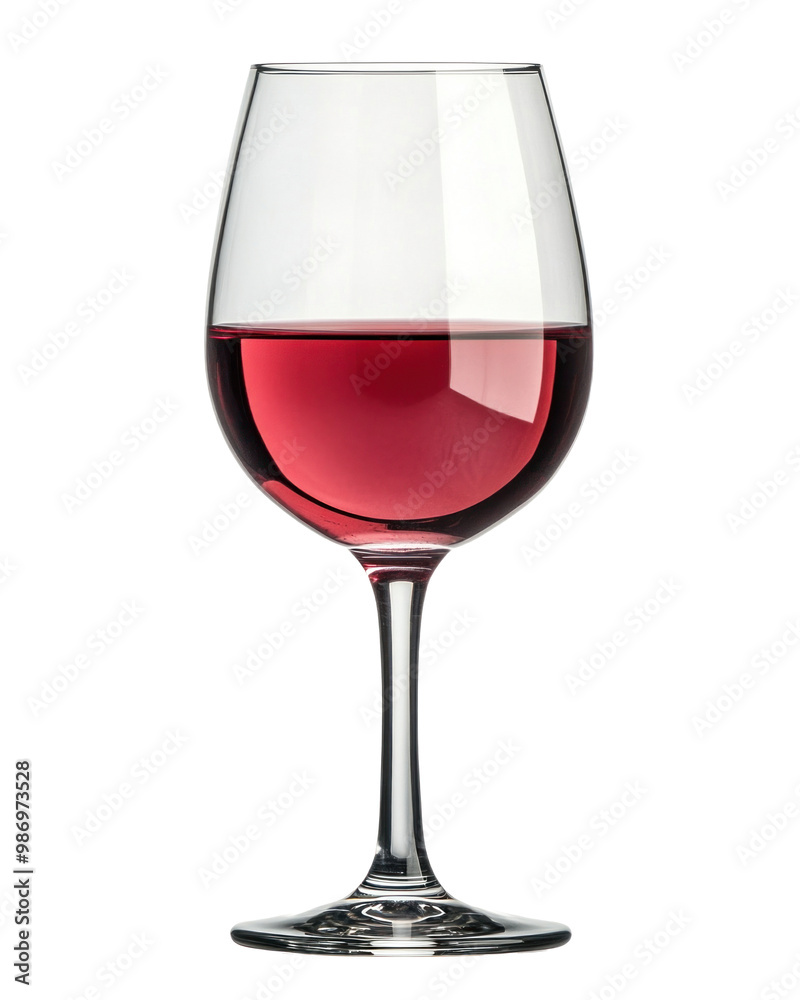A wine glass with red wine, isolate on transparent background A wine glass with red wine, isolate on transparent background