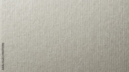 Close-up shot of the texture of old light gray paper resembling dense cardboard on a silver background