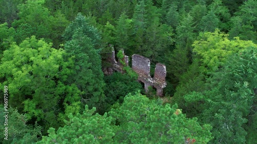 harrisville paper mill ruins inside wharton state forest in the pine barrens of south jersey
 photo