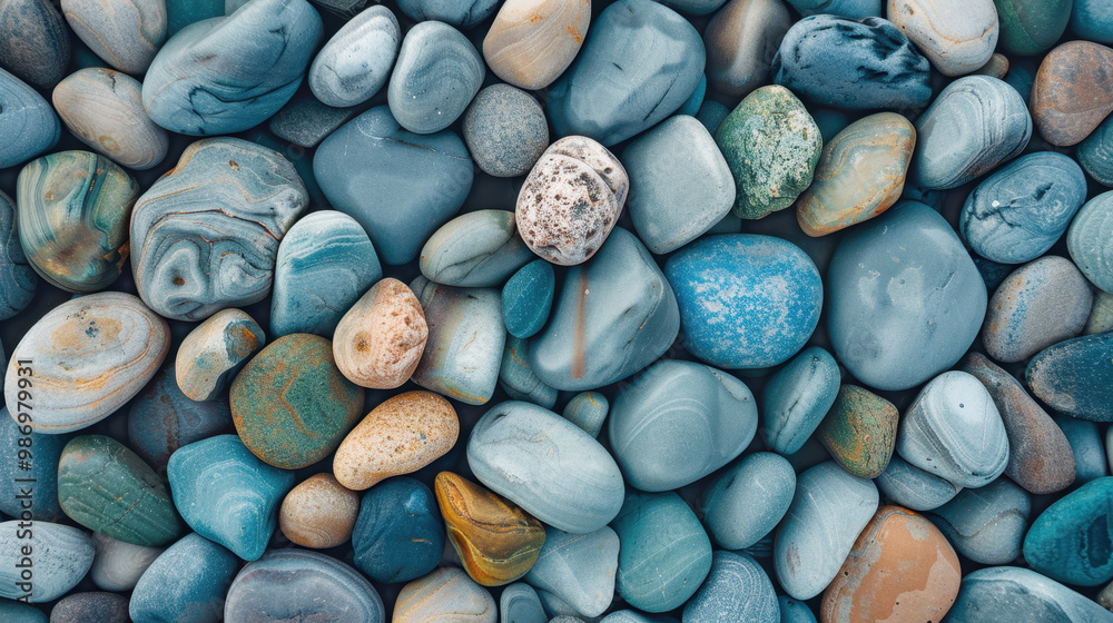 The Colorful Round Stones The Colorful Round Stones
