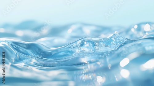 キラキラ輝き流れる水面1