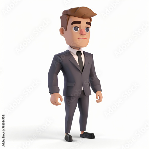 3D Cartoon Business Character