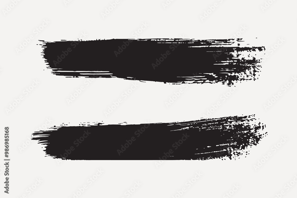 Abstract black brush strokes Abstract black brush strokes