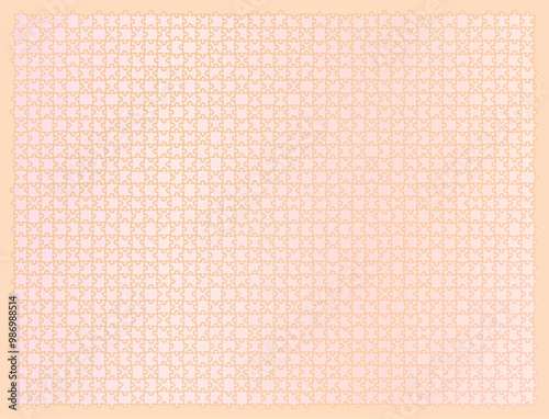 ジグソーパズル風モザイク柄のかわいいピーチピンク色トーンののテクスチャー