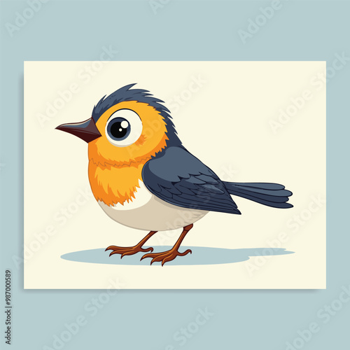 bird vector illustration, clip art, no background