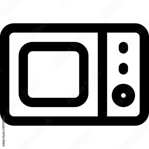 oven electronic icon style outline