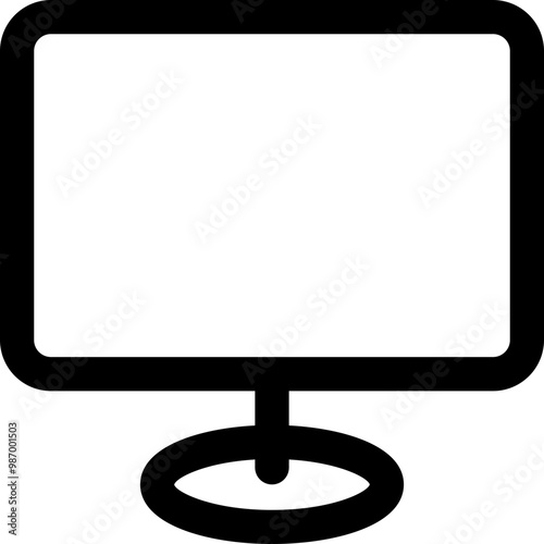 monitor electronic icon style outline