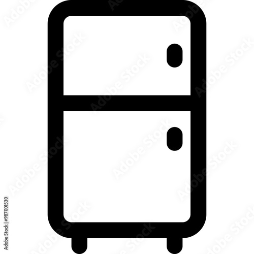 refrigerator electronic icon style outline