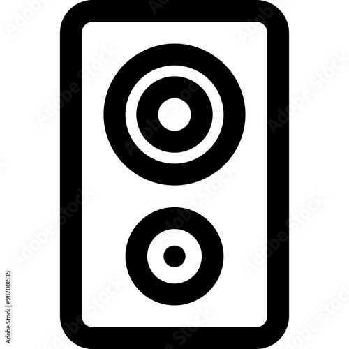 sound electronic icon style outline