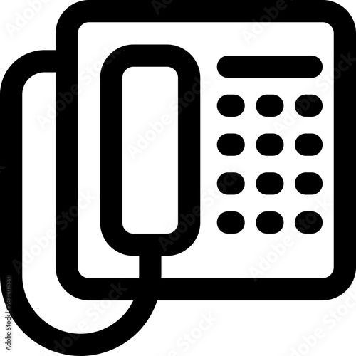 telephone electronic icon style outline