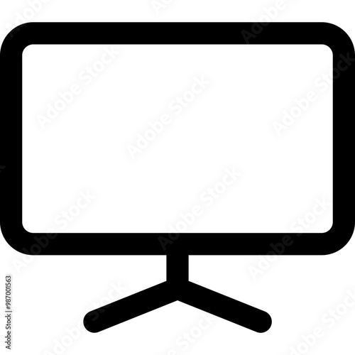 monitor electronic icon style outline