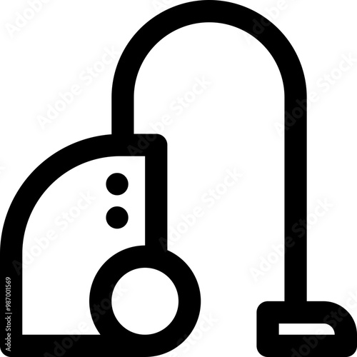 vacuum cleaner electronic icon style outline