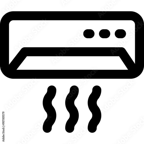 ac electronic icon style outline