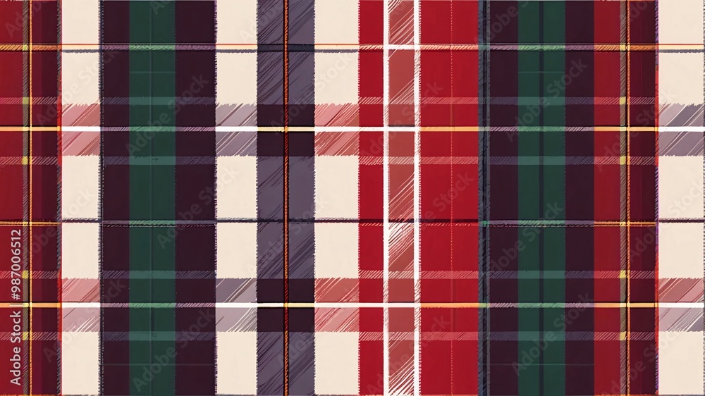 Abstract checkered background with red, green, and purple hues. Abstract checkered background with red, green, and purple hues.