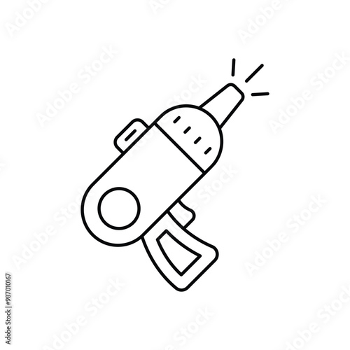 VR Shooting vector icon