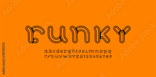 alphabet simple decorative minimal font