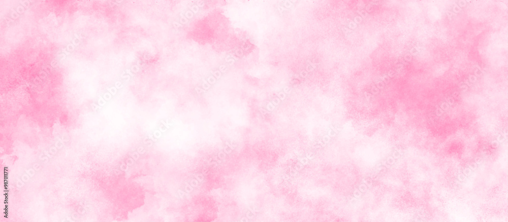 Soft pink clouds texture with white tiny clouds, Beautiful and smooth soft blurred pink texture in center with blank, Smooth and bright abstract brush stroke acrylic watercolor background. Soft pink clouds texture with white tiny clouds, Beautiful and smooth soft blurred pink texture in center with blank, Smooth and bright abstract brush stroke acrylic watercolor background.