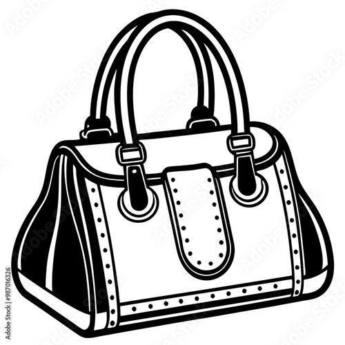 Stylish Handbag Icon for Fashion Accessories Websites