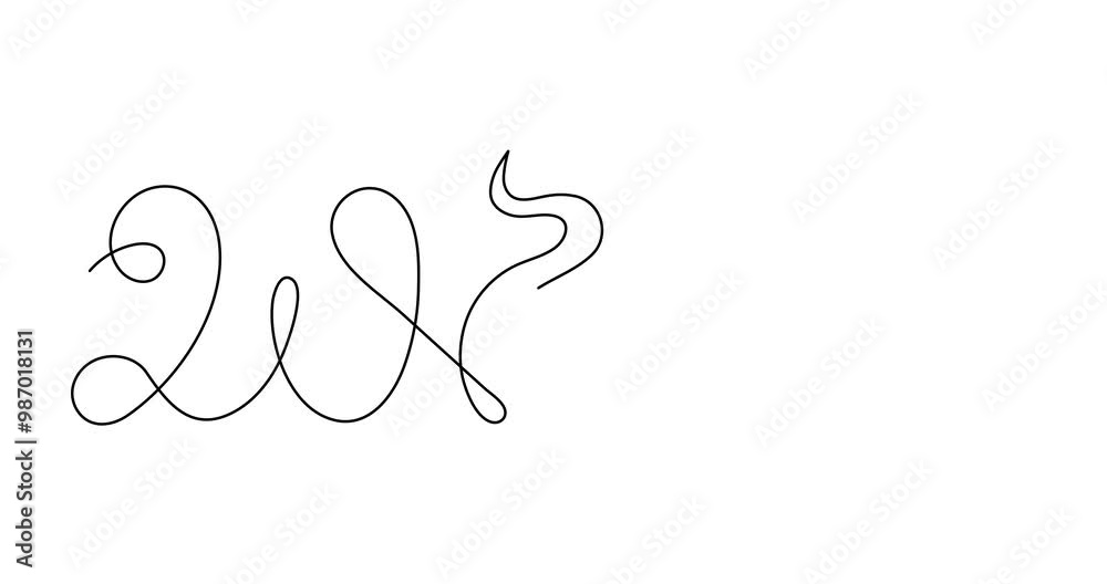 2025 year of snake one line art animation,hand drawn drawing contour motion.Holiday concept,festive New year chinese astrological horoscope,poisonous reptile serpent outline video.4k movie 2025 year of snake one line art animation,hand drawn drawing contour motion.Holiday concept,festive New year chinese astrological horoscope,poisonous reptile serpent outline video.4k movie