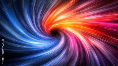A vibrant swirl of colors blending beautifully, embodying energy and movement in a stunning abstract visual.