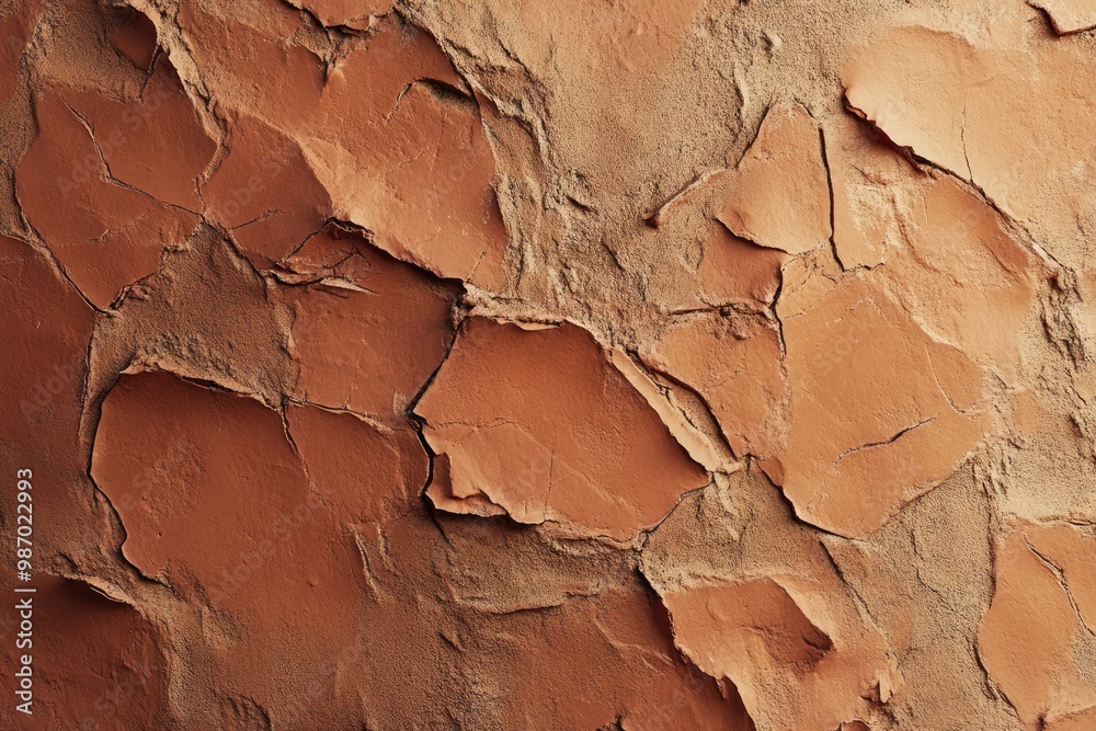 Naklejka premium Smooth clay surface texture with fine cracks and subtle shading