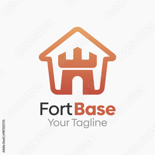 Fort Base Logo Design Template. Good for Business, Agency, Community and Organization