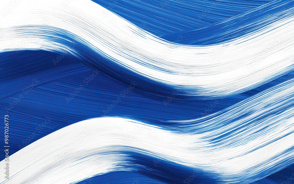 Vibrant abstract waves blend shades of blue and white, showcasing dynamic strokes that invoke a sense of movement and creativity. Vibrant abstract waves blend shades of blue and white, showcasing dynamic strokes that invoke a sense of movement and creativity.