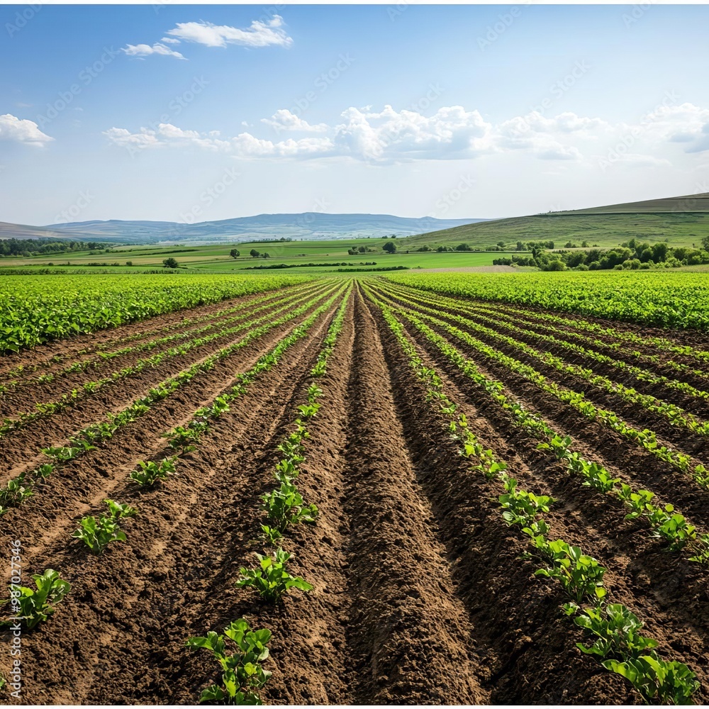 Farmers practicing no-till farming to preserve soil structure and prevent erosion Farmers practicing no-till farming to preserve soil structure and prevent erosion