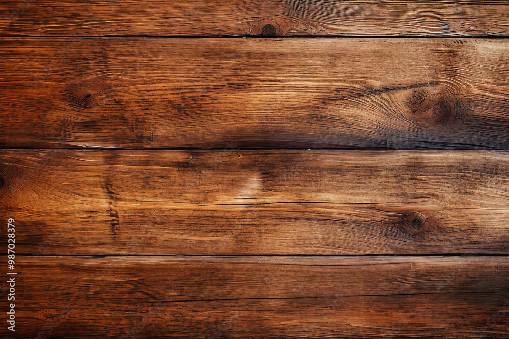 Naklejka premium Attractive Dark brown wooden background with pine wood