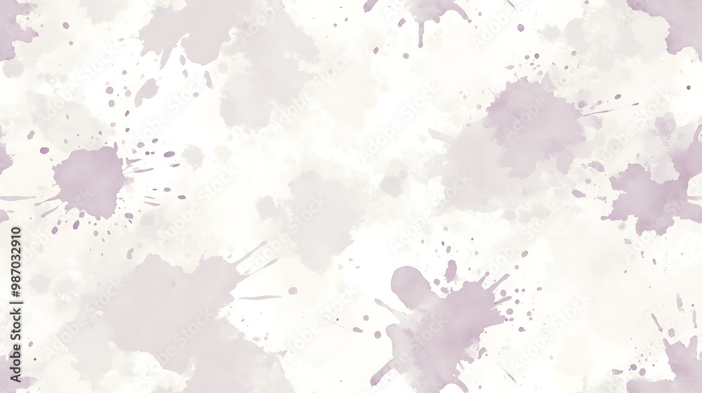 Abstract background with soft purple watercolor splatters on a white background. Abstract background with soft purple watercolor splatters on a white background.