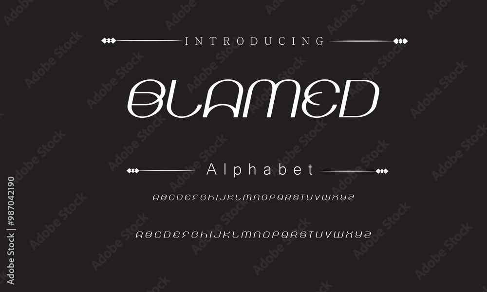 Distinctive Elegant Font Showcase Distinctive Elegant Font Showcase