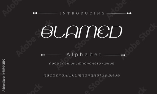 Distinctive Elegant Font Showcase