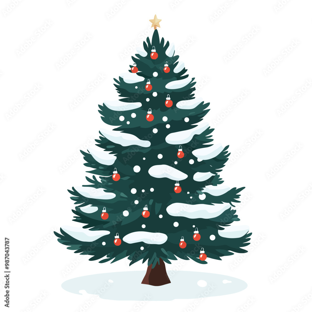 Obraz premium A highly decorative christmas tree