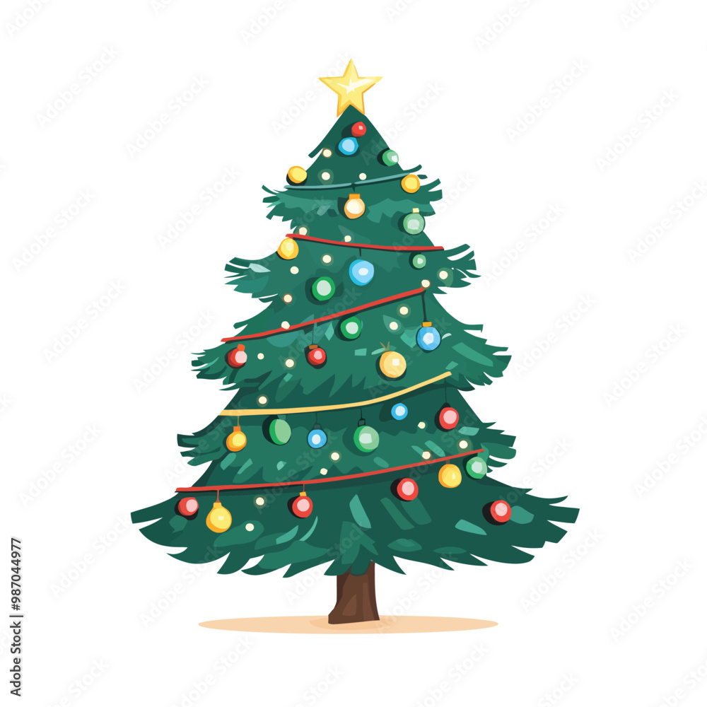 Fototapeta premium A highly decorative christmas tree