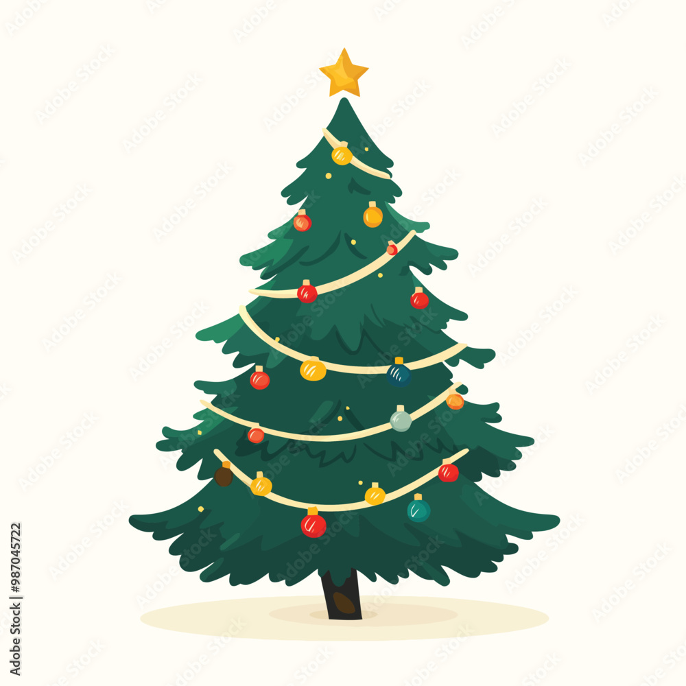 A highly decorative christmas tree A highly decorative christmas tree