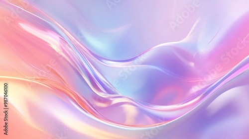 Wallpaper Mural Vibrant Pastel Wave Abstract Background Torontodigital.ca