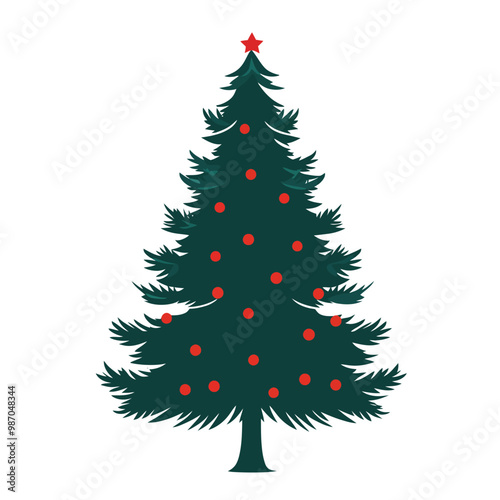 Christmas tree isolated