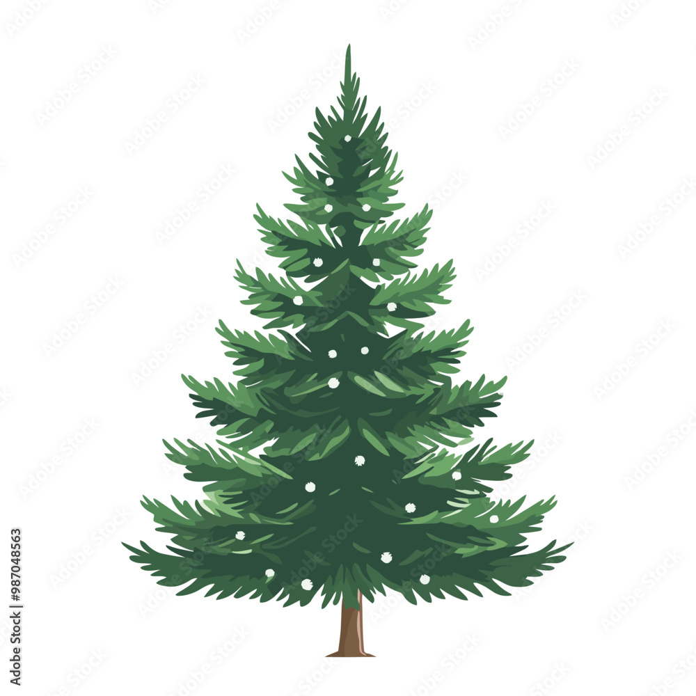 Vector of christmas tree isolated on white Vector of christmas tree isolated on white