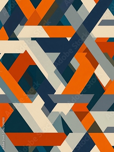 Abstract geometric pattern with vibrant colors