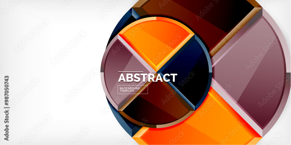Glossy circles geometric background. Vector Illustration For Wallpaper, Banner, Background, Card, Book Illustration, landing page Glossy circles geometric background. Vector Illustration For Wallpaper, Banner, Background, Card, Book Illustration, landing page