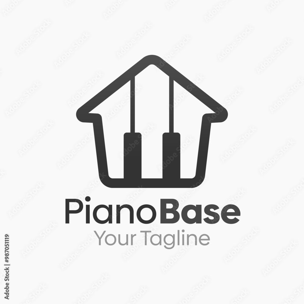 Piano Base Logo Design Template. Good for Business, Agency, Community and Organization Piano Base Logo Design Template. Good for Business, Agency, Community and Organization