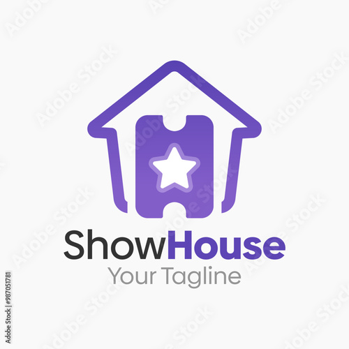Show House Logo Design Template. Good for Business, Agency, Community and Organization